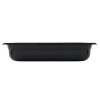 Half-size 2 ½-inch-deep Super Pan® low-temperature plastic pan in black