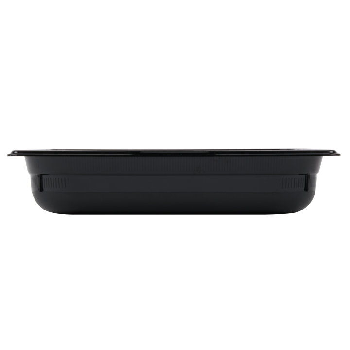 Half-size 2 ½-inch-deep Super Pan® low-temperature plastic pan in black