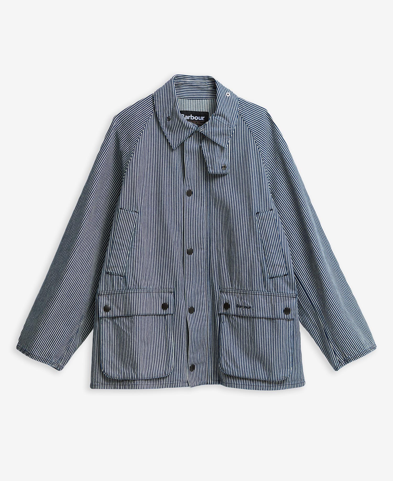 Giacca casual Bedale oversize a righe image number 7