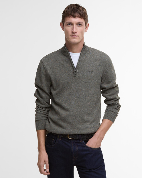 Tainsbury Half-Zip Jumper Olive