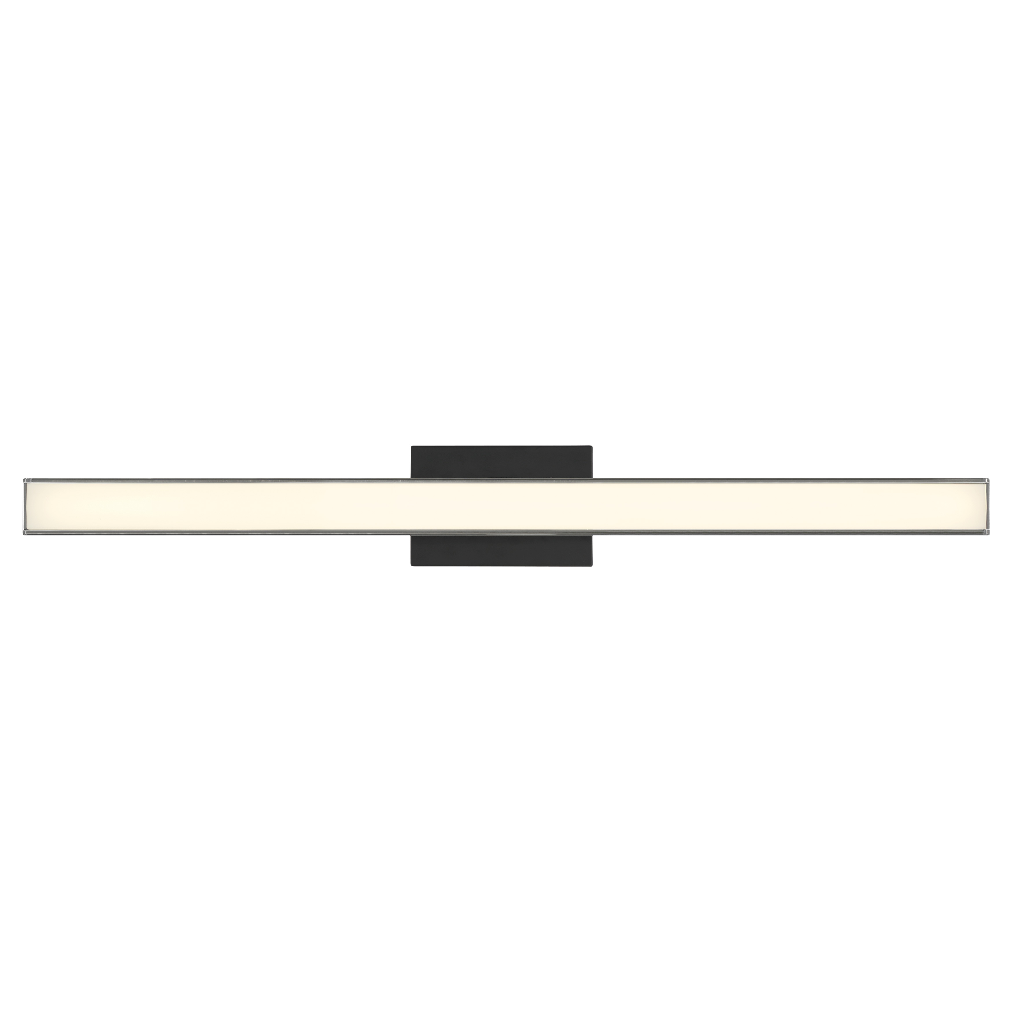 36" LED Wall Sconce in Coal Finish with Clear Acrylic Shade - alternate view