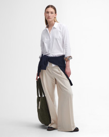Derwent Regular Long-Sleeved Shirt White-Hessian Tartan