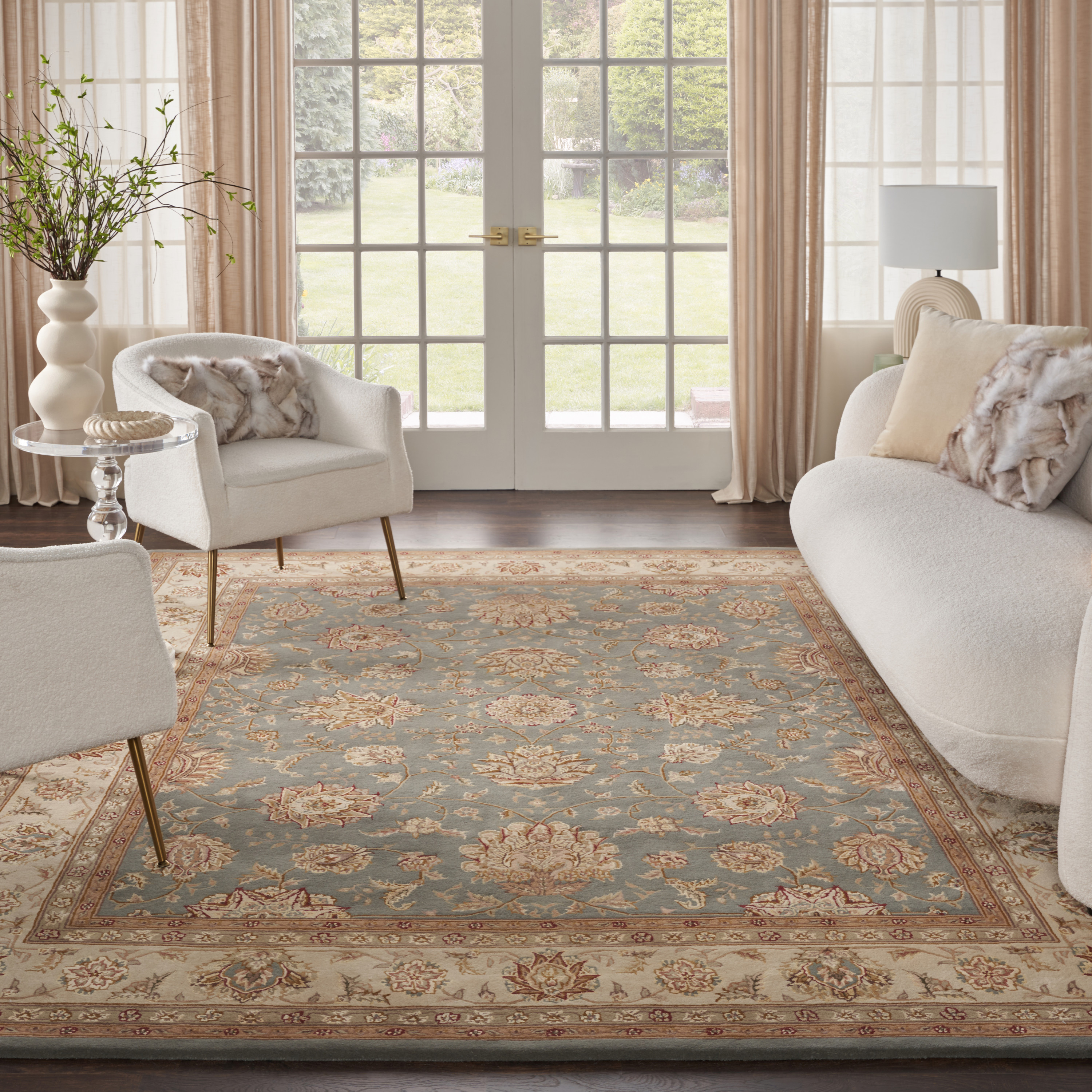 Nourison Nourison 2000 7'9" x 9'9" Blue Traditional Indoor Rug