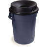 Carlisle, Bronco, Round, Polyethylene, 32 gal, Black, Receptacle Lid