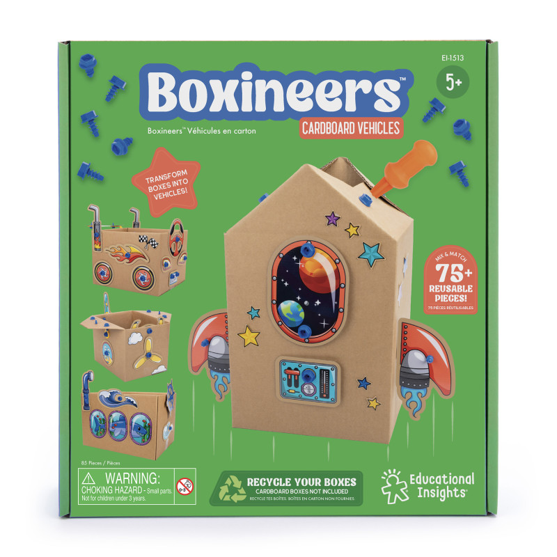 Boxineers Cardboard Vehicles Craft Kit
