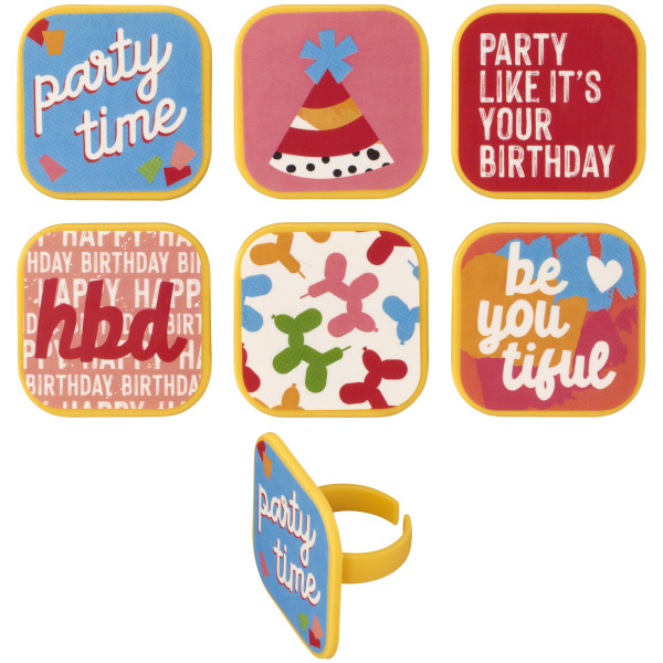 Joyful Expressions Assortment Cupcake Rings