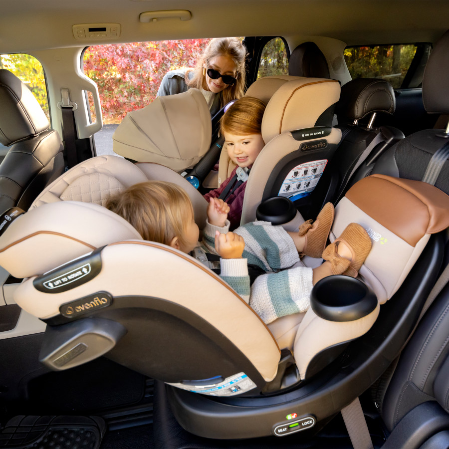 Revolve360 Extend All-in-One Rotational Car Seat with Green & Gentle Fabric