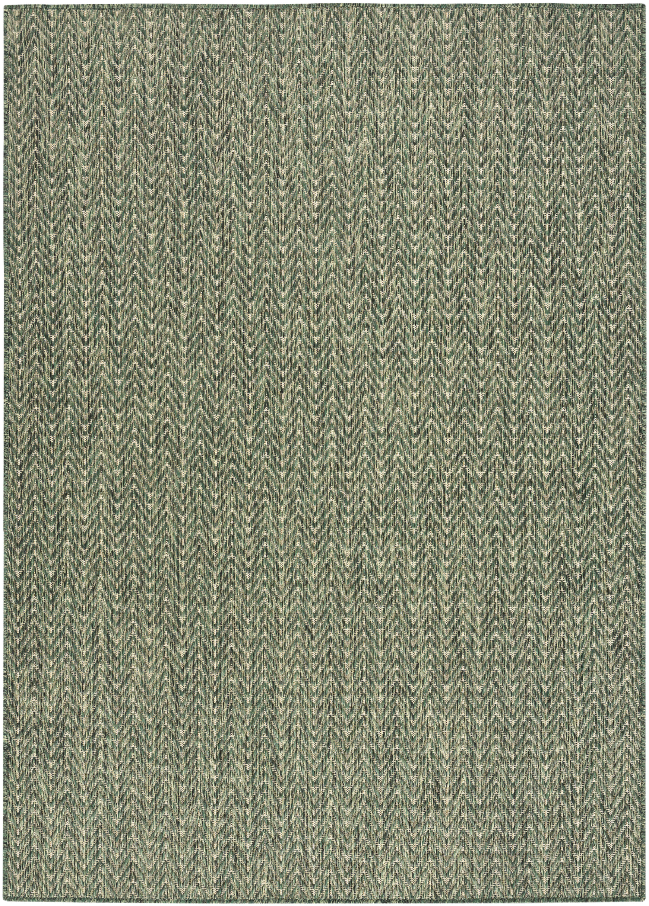 Nourison Horizon Indoor/Outdoor 5' x 7' Green Modern Rug