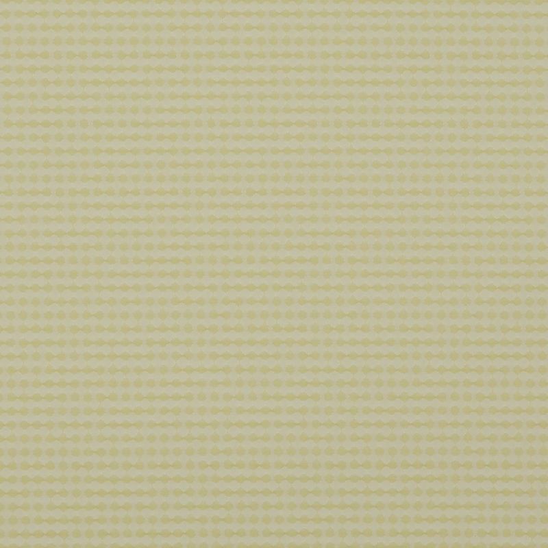 Textured wallpaper featuring horizontal rows of small paleâ€‘yellow rounded-diamond dots (repeat pattern) â€” repeating across the surface â€” close-up view in soft, diffuse lighting, neutral room tone.