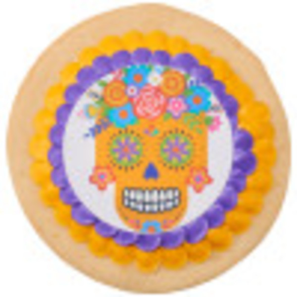 Floral Sugar Skull PhotoCake® Edible Image®