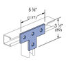 POWER-STRUT Electrogalvanized Steel Tee Plate