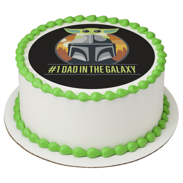 STAR WARS™ The Mandalorian #1 DAD in the Galaxy PhotoCake® Edible Image®