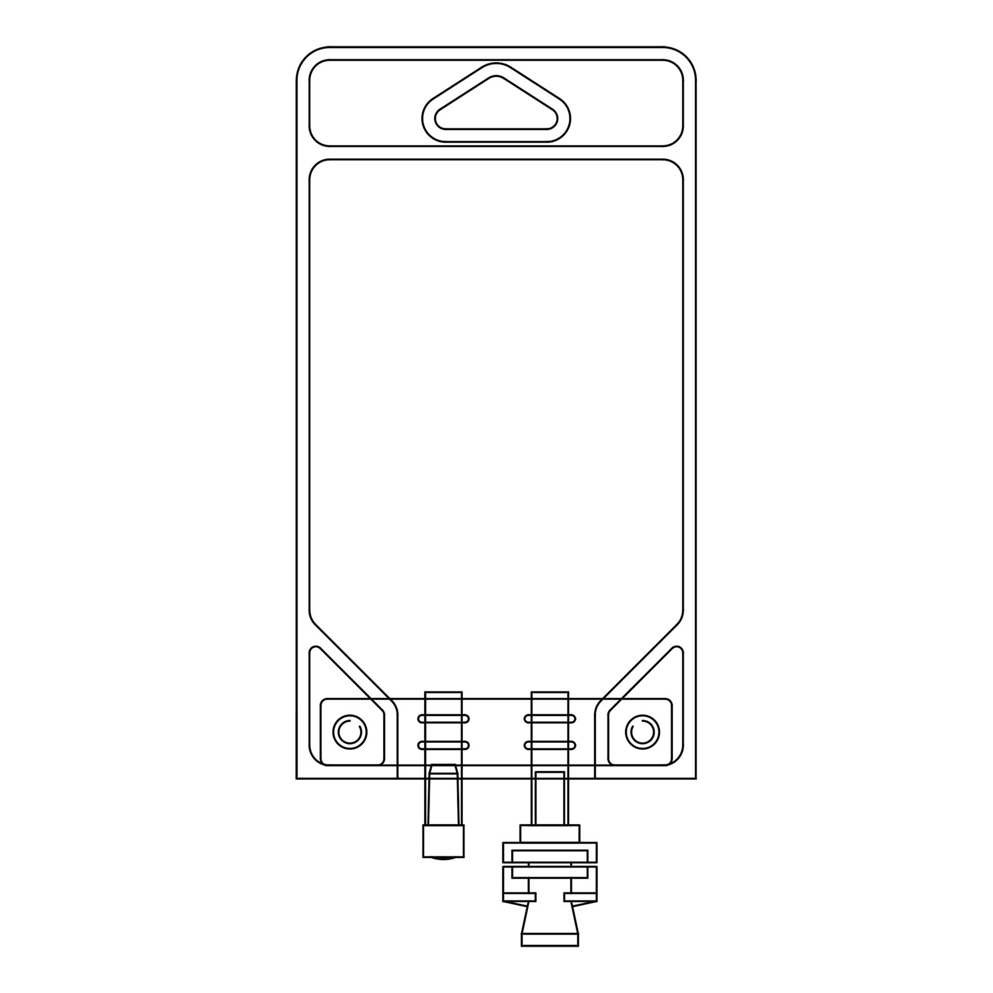 McKesson Brand BAG, EVA 2-PORT W/O LEGS 150ML(50/CS)