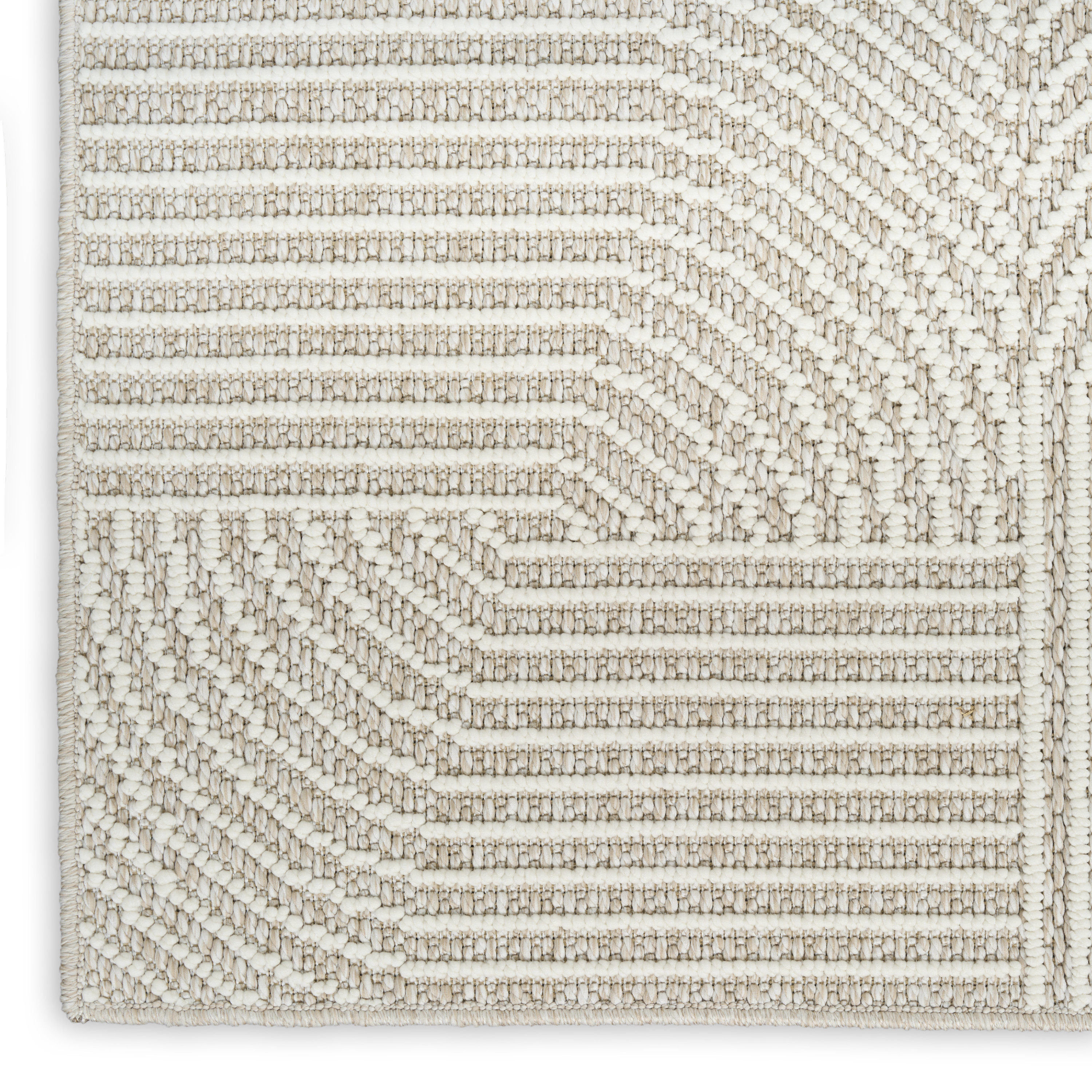 Nourison Natural Texture 7'10" x 9'10" Beige Ivory Modern Indoor Rug