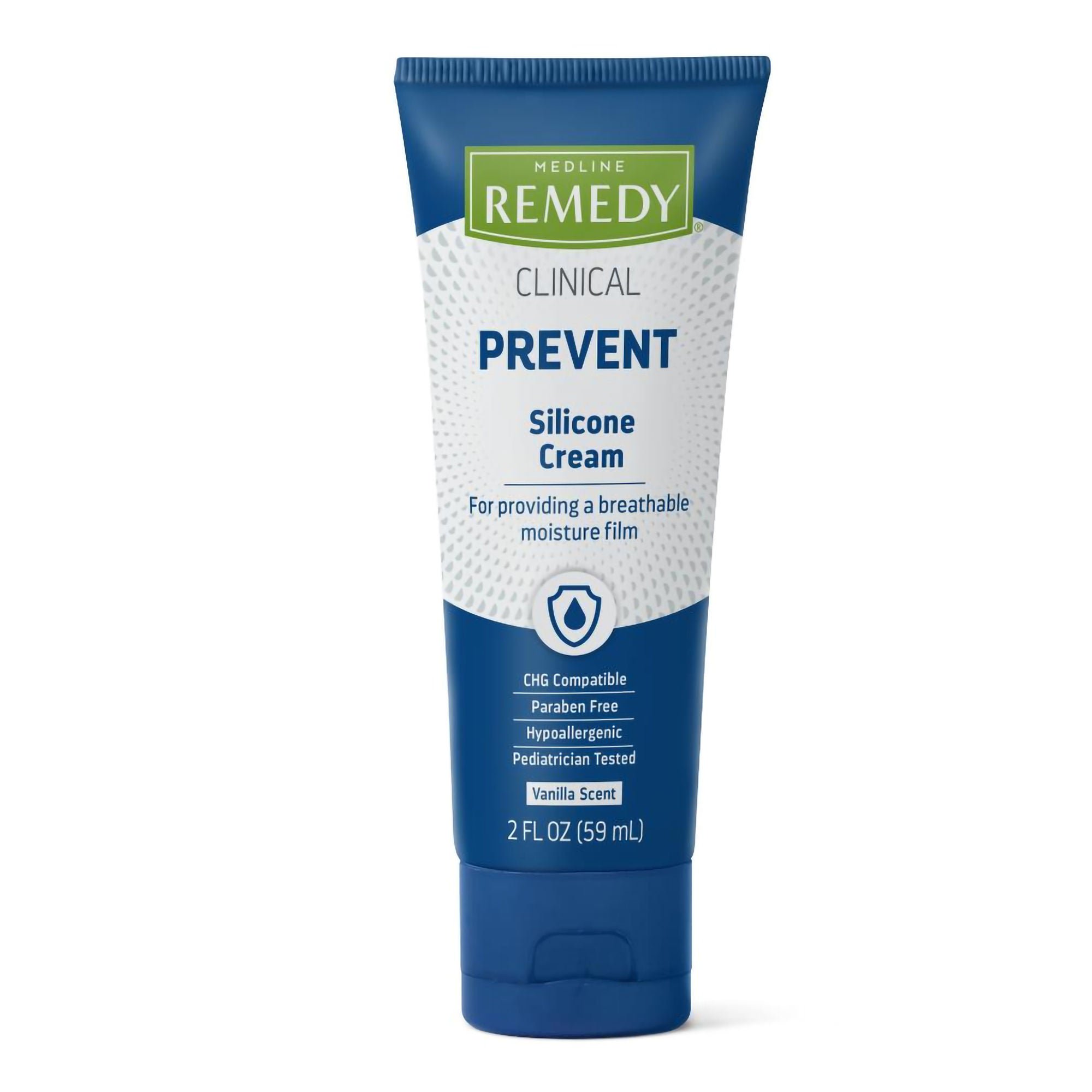 Hand and Body Moisturizer Medline Remedy® Clinical Prevent 2 oz. Tube Vanilla Scent Cream CHG Compatible