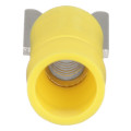 Fork Terminals, Tin-Plated, Vinyl, Copper, Yellow