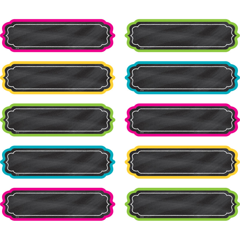 Chalkboard Brights Non-Adhesive Labels, Pack of 120