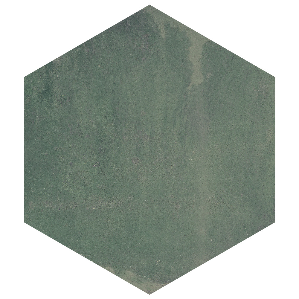 Argillos Hex Aquamarine 20-1/2 in. x 23-5/8 in. Porcelain Floor and Wall Tile