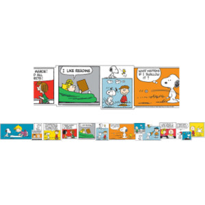Peanuts&reg; Comic Blocks Extra Wide Die Cut Deco Trim&reg;, 37 Feet