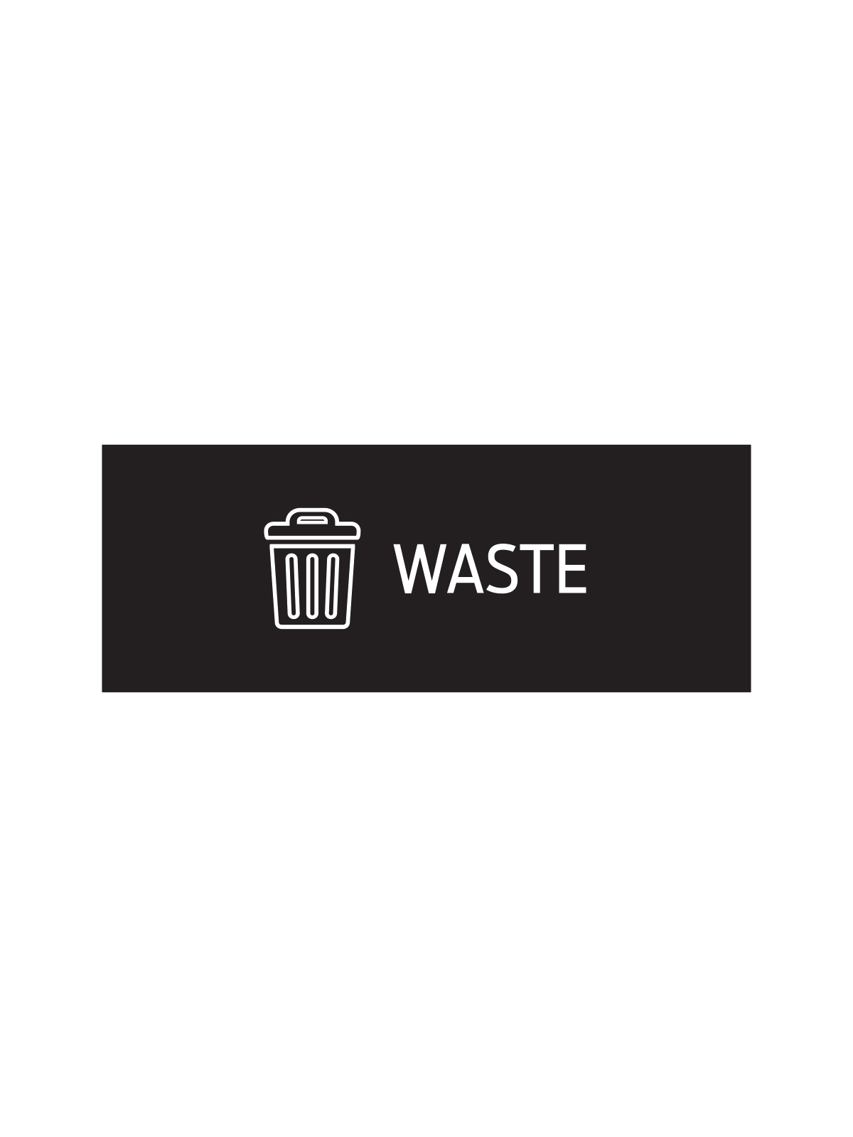 RISE – Triple – Sign – Waste – Black