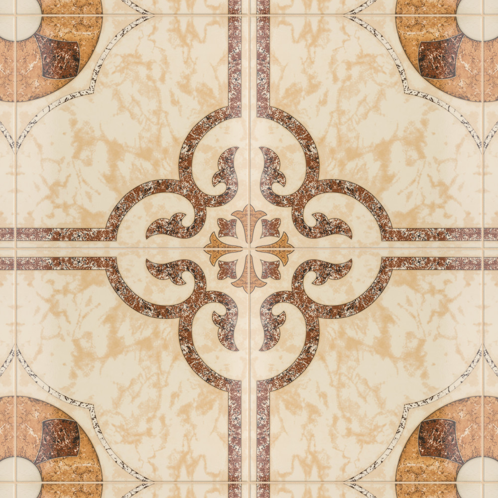 Cairoo 17.75x17.75 Square Ceramic Floor and Wall Digital Pattern