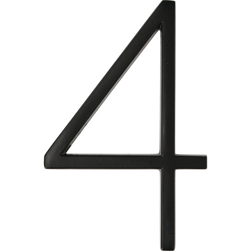 Distinctions Floating Mount House Number 4 Black (5