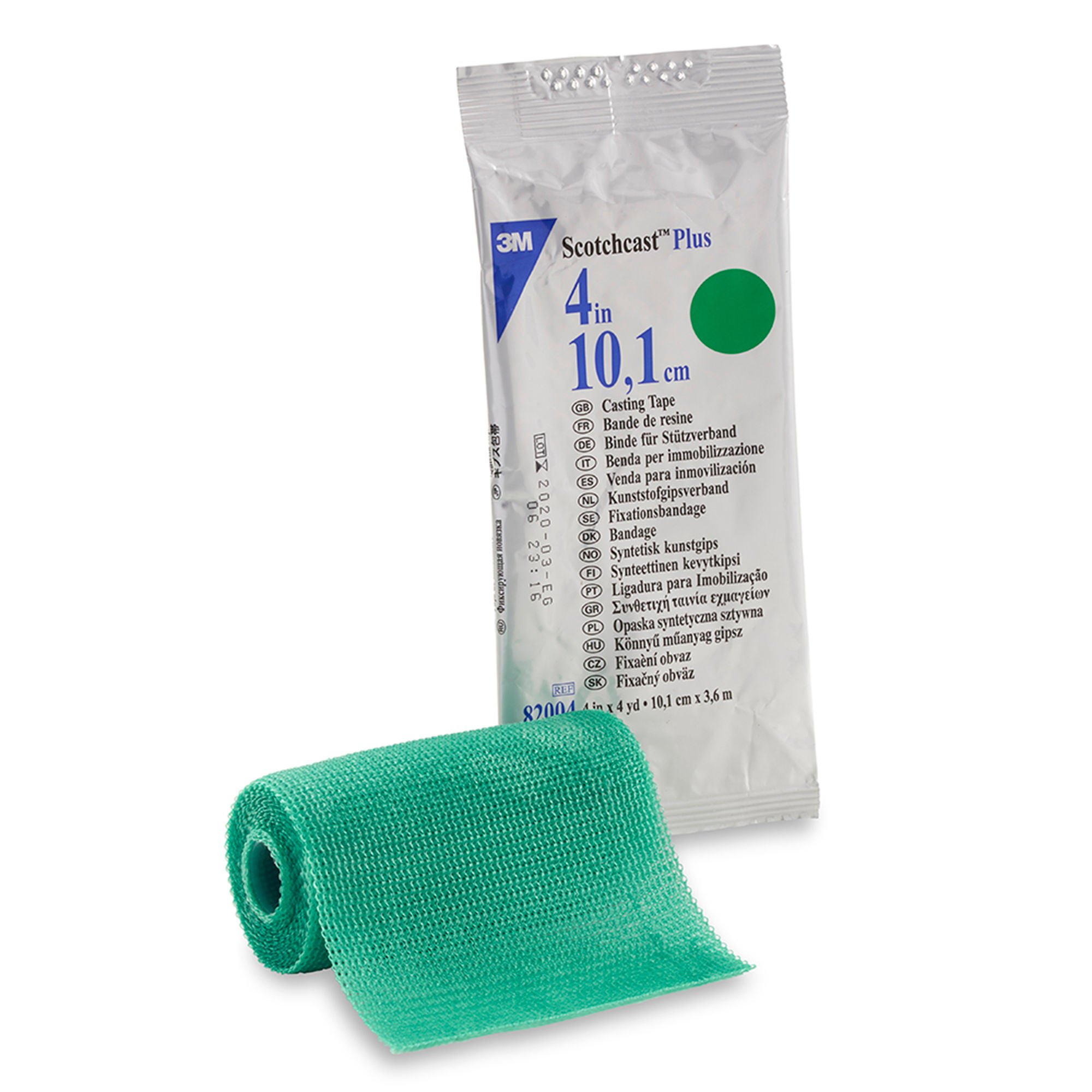 3M™ Scotchcast™ Plus Green Cast Tape, 4 Inch x 4 Yard