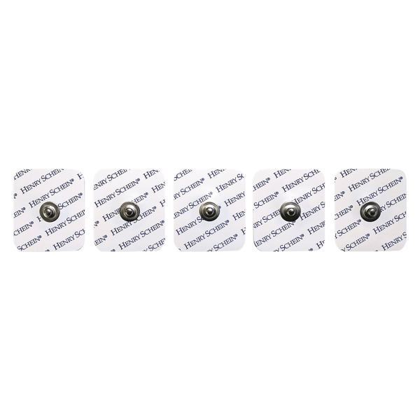 Electrode Disp Adult, ECG/EKG, Rect, Solid Gel Foam Backing, White Snap