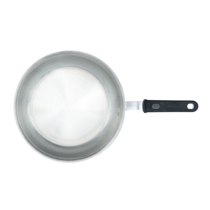 12-inch Wear-Ever® rivetless fry pan in natural finish and silicone handle