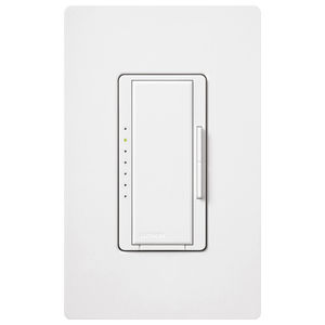 Dimmer, Digital Fade, Rocker Switch, Electronic Low-Voltage, 120V, 600W,White, 1-Pole/Multi-Location