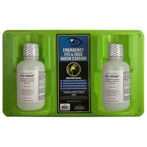 Hospeco, ProWorks®, Dual Bottle Eyewash Station, Green