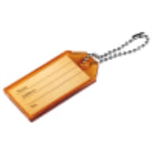 Hard Plastic Key Tag with Chain