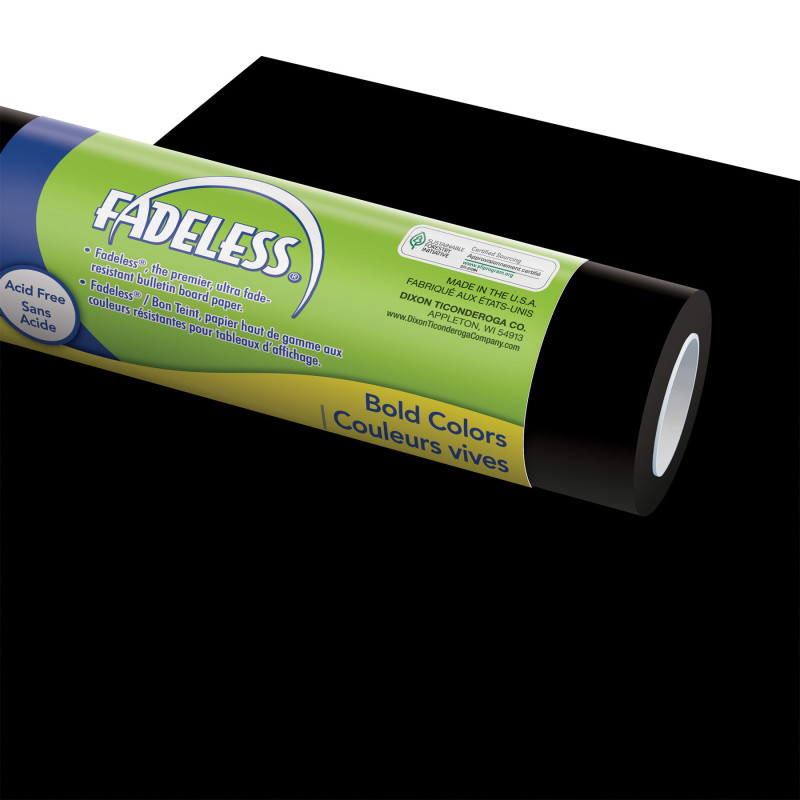 Bulletin+Board+Art+Paper%2C+Black%2C+48%26quot%3B+x+50%26apos%3B%2C+1+Roll