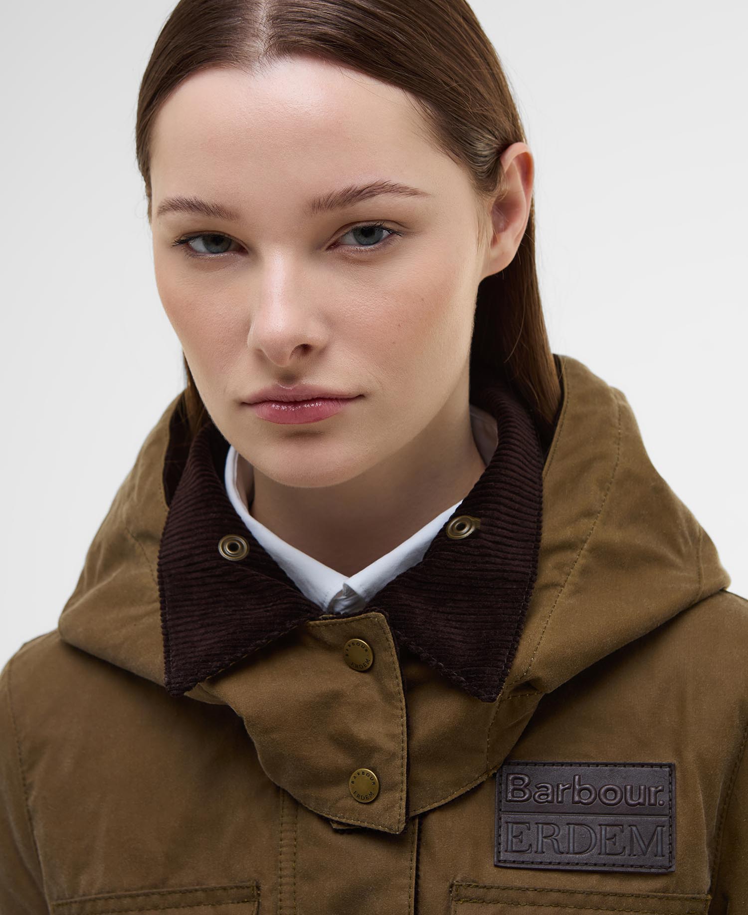 Barbour x ERDEM Datura Waxed Hood image number 2