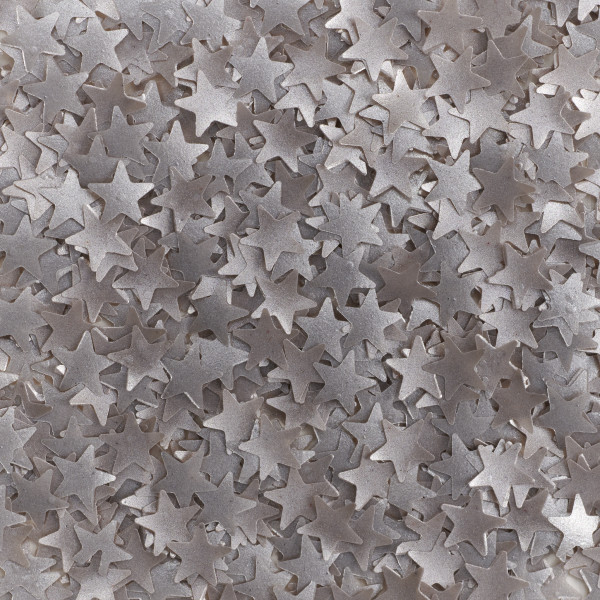 Silver Stars Edible Glitter