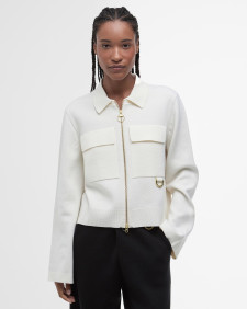 Alma Knitted Jacket Ecru/Oatmeal