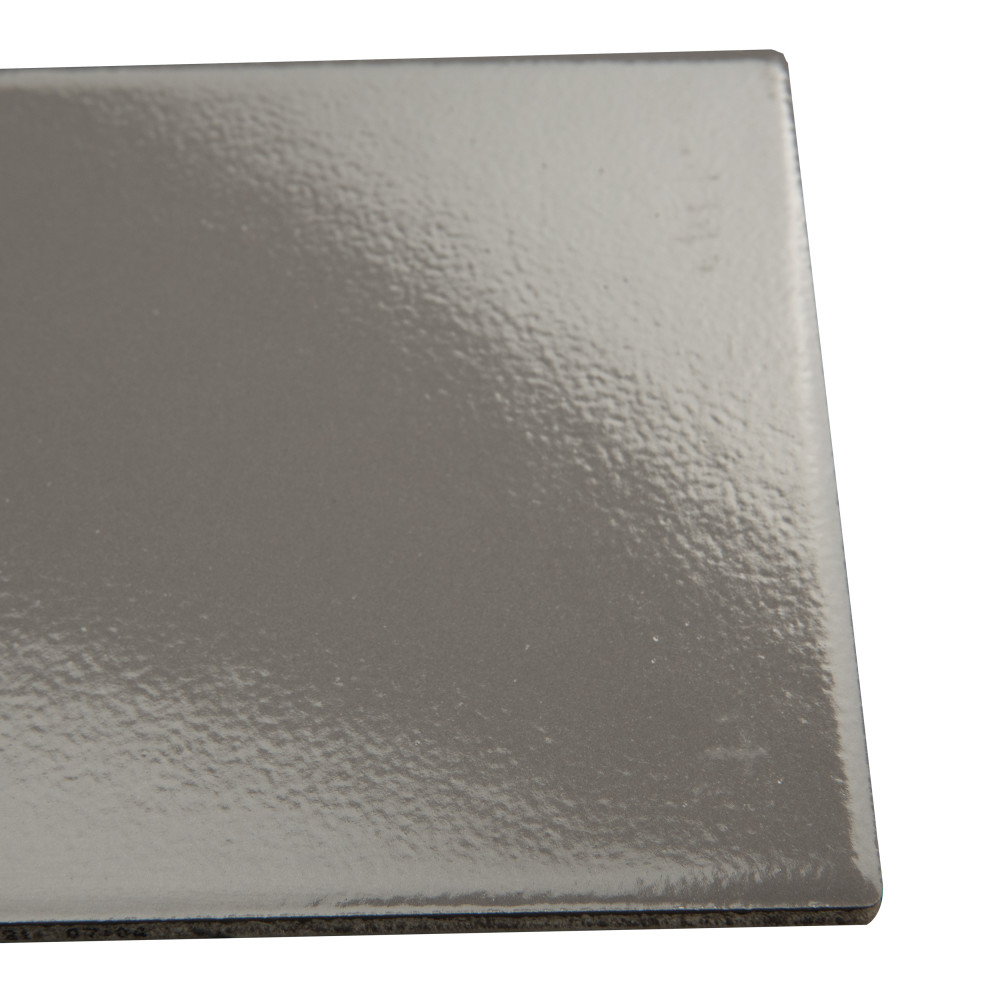 Piscina Glossy Dark Grey with BioTech 9-5/8 in. x 19-1/2 in. Porcelain Floor and Wall Tile