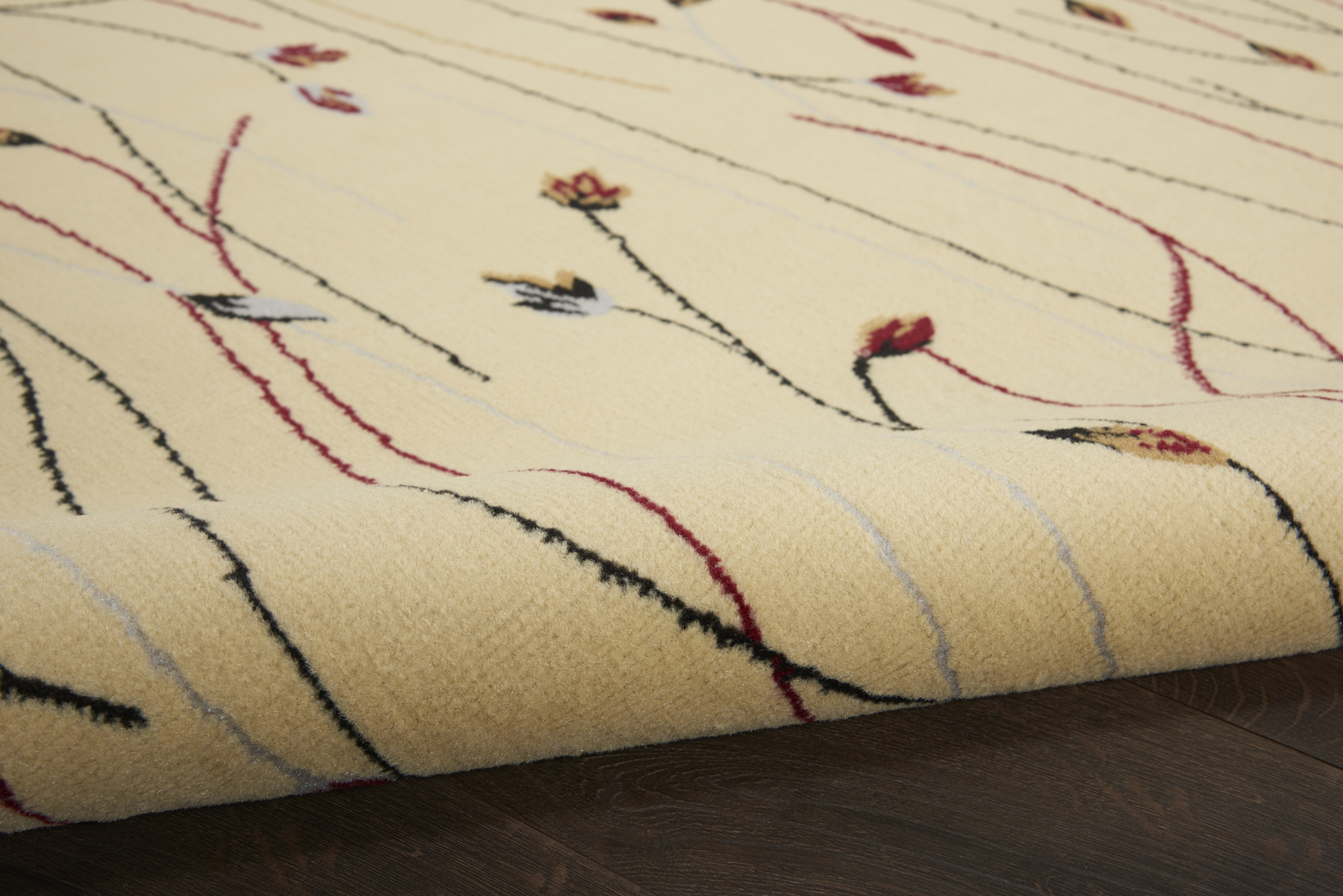 Nourison Grafix 3'9" x 5'9" Cream Contemporary Indoor Rug