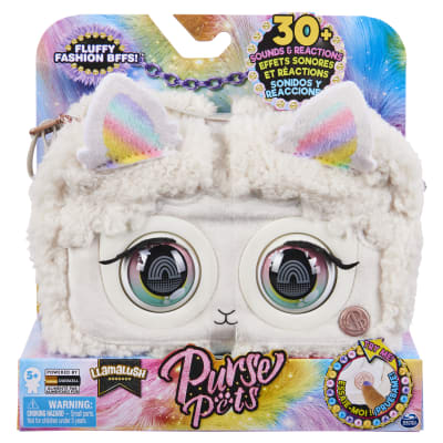 Purse Pets, Llamalush Interactive Pet and Handbag with over 30 Sounds and Reactions, Kids Toys for Girls Ages 5 and up