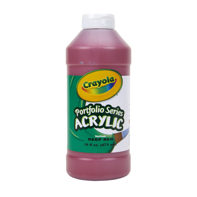 Portfolio Series Acrylic Paint, 16 oz., Deep Red