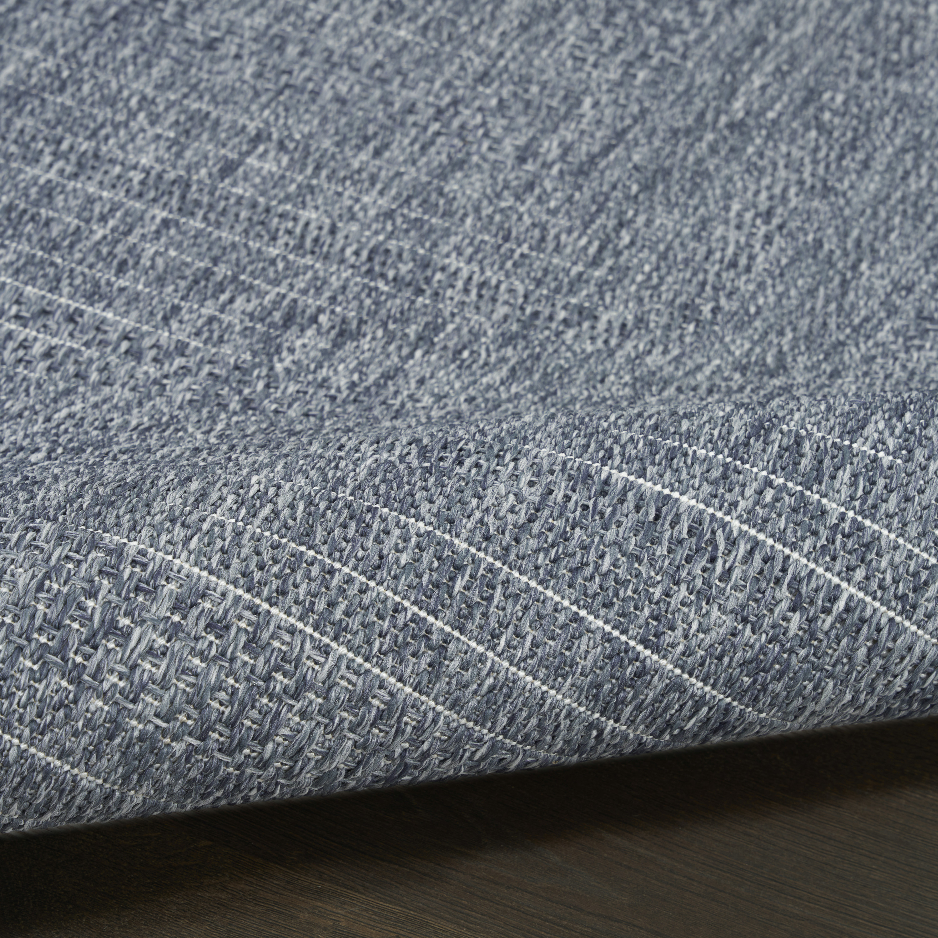 Nourison Tulum 2'2" x 10' Denim Outdoor Rug
