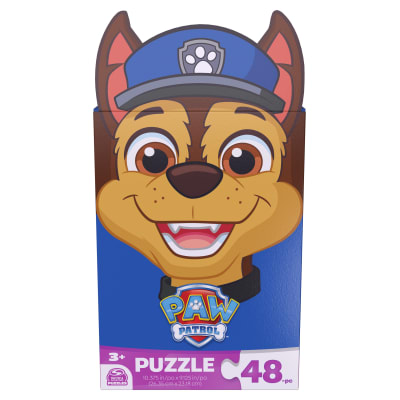 PAW Patrol, 48-Piece Easy Jigsaw Puzzle Chase PAW Patrol Puzzle, PAW Patrol Toys, Learning Activity for Kids Ages 3 and up