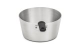 3 ¾-quart Wear-Ever® tapered aluminum saucepan with natural finish and silicone handle