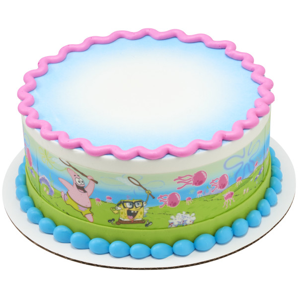 SpongeBob SquarePants Jellyfish Fields PhotoCake® Edible Image® Strips