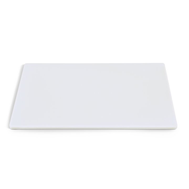 18" x 12" x ½" cutting board in white