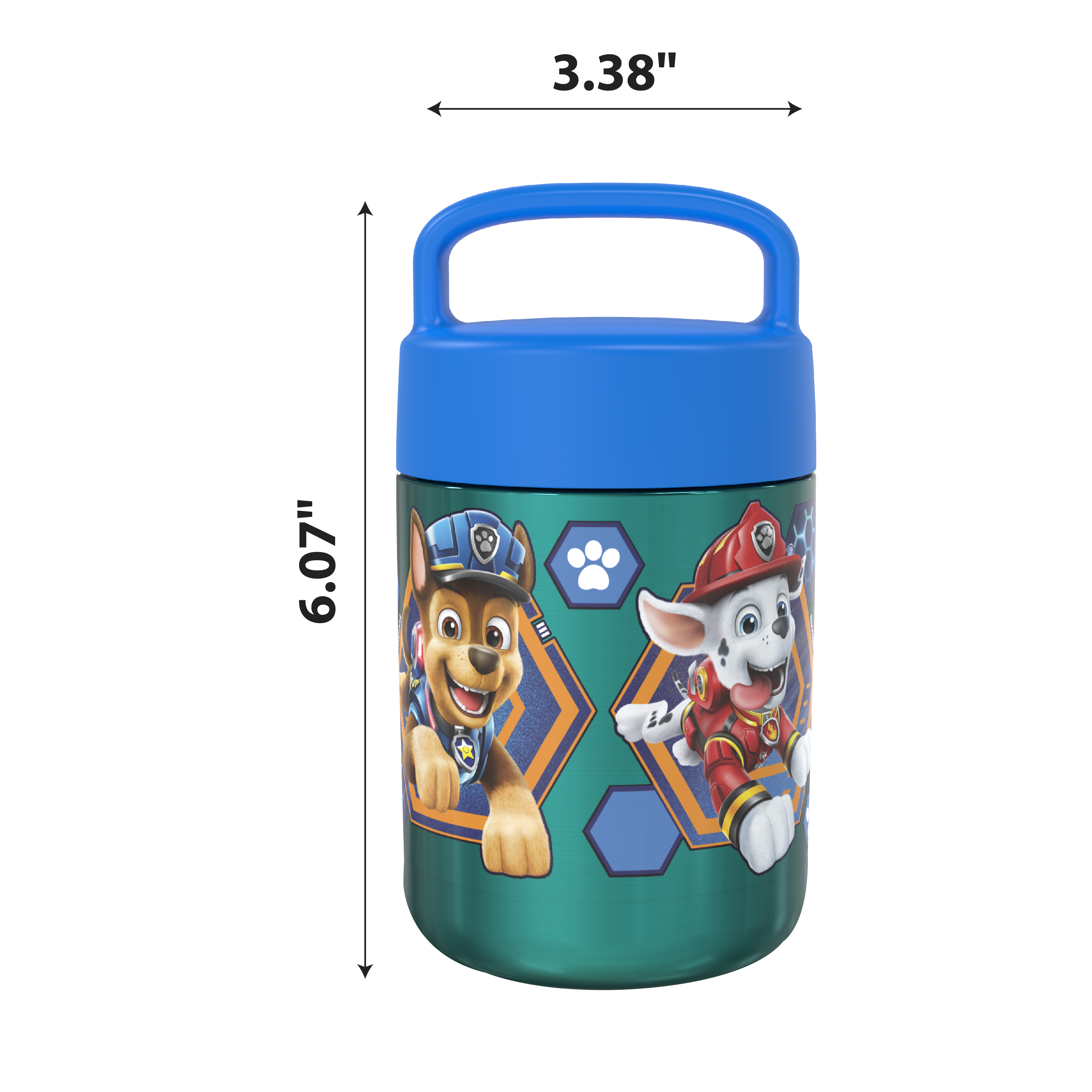 Paw Patrol Movie Reusable Vacuum Insulated Stainless Steel Food Container, Marshall, Chase and Friends slideshow image 10