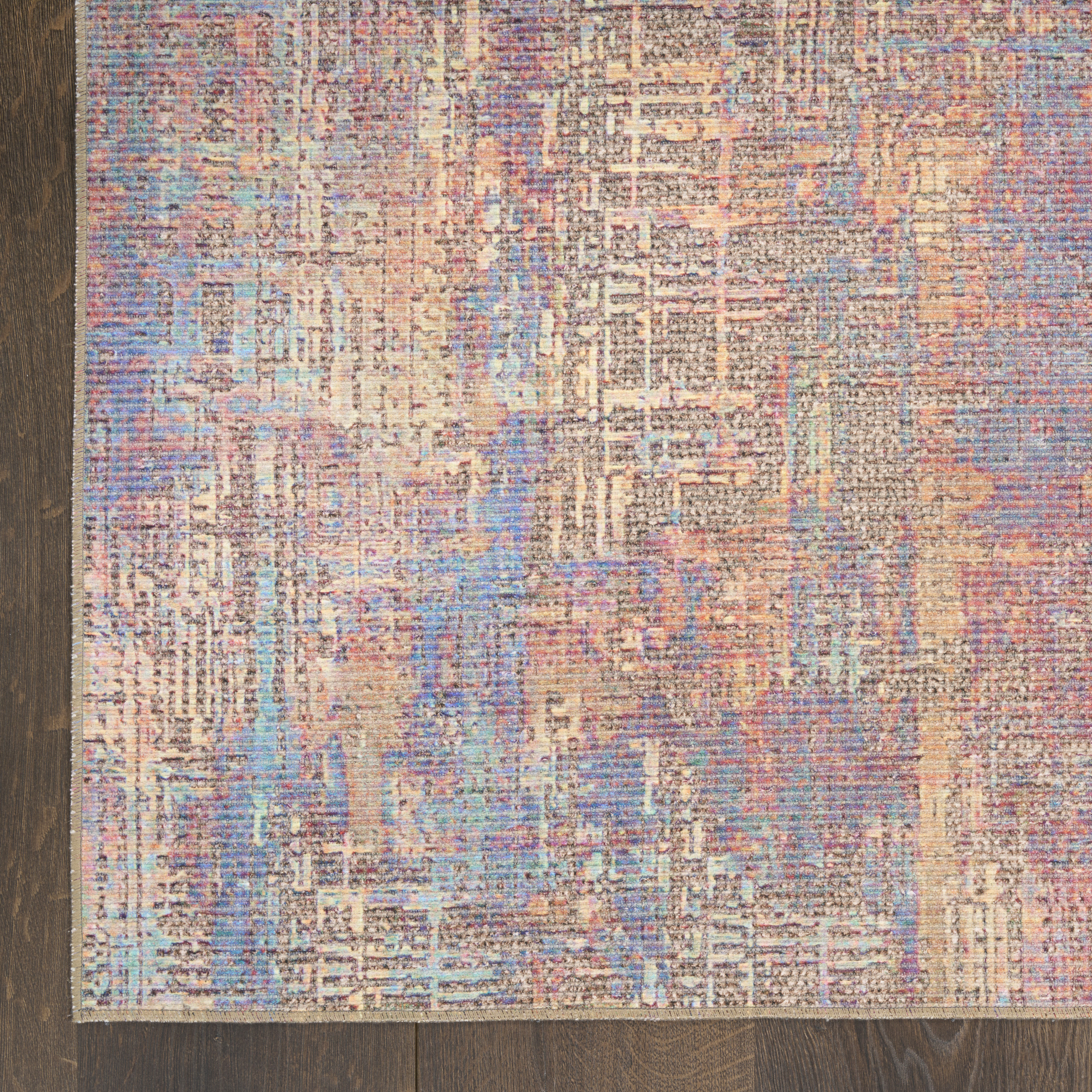 Nourison Botanical Washables 4' x 6' Multicolor Modern Indoor Rug