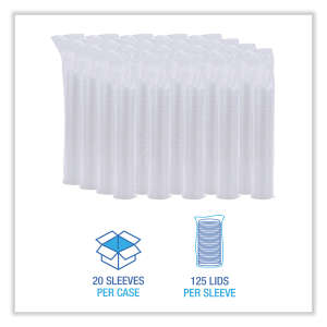 Boardwalk, Soufflé/Portion Cup Lids, Fits 1.5 oz and 2 oz Portion Cups, Clear