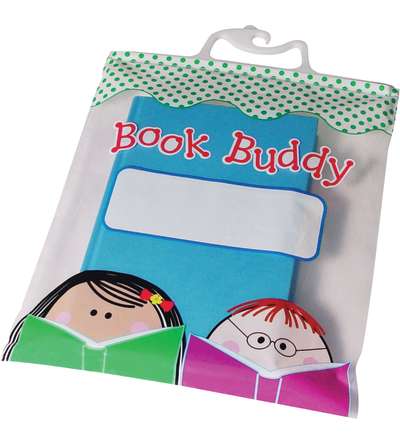 Book Buddy Bags, 10-1/2" x 12-1/2", Pack of 6