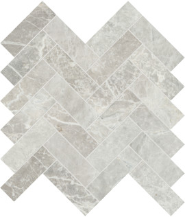 Apollo Argento 1×4 Herringbone MosaicHoned